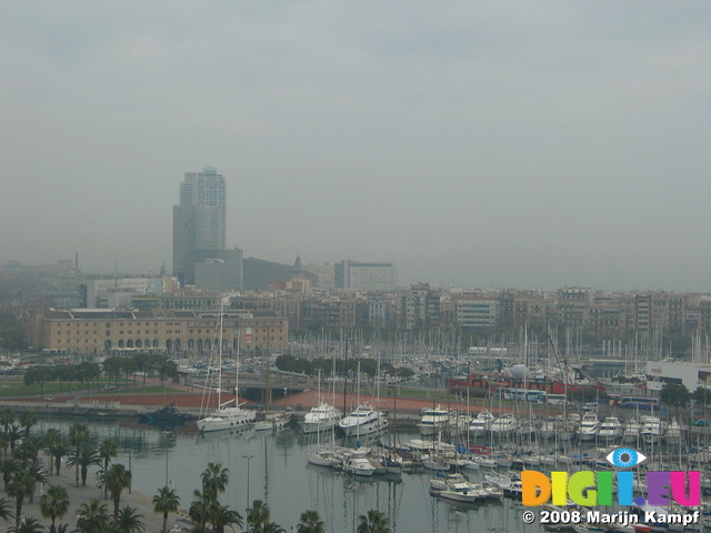 20507 View from Mirador de Colon towards Barceloneta